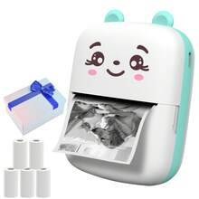 Impresora Mini Inalámbrica con Carga USB Portátil Impresora de Etiquetas sin Tinta para Fotos, Notas, Regalos, Recibos, Listas y Scrapbooking DIY - Adecuada para Uso en el Hogar, Oficina, Escuela Regalo de Navidad y Año Nuevo Impresión de Fotos - A8C (impresora) - Ver 21