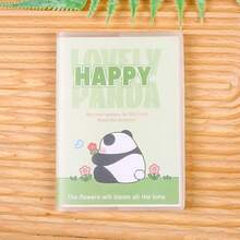 60 Sheets A7 Cartoon Panda Series Pocket Notebook, Portable Waterproof PVC Cover Compact Mini Notepad, Cute Animal Design Memo Pad For Students School Office Travel Daily Note Taking Stationery Supplies School Supplies - Panda - View 15