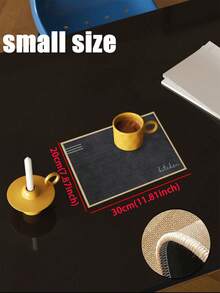 1pc Deep Black Retro Textured Kitchen Mat 3.5mm Soft Rubber Water-Absorbing Mat, Suitable For Kitchens, Bathrooms, Living Rooms, Outdoor Door Mats, Kitchen Rugs, Home Decor, And Toilet Mats. - Multicolor - View 12