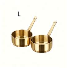 6pcs Stainless Steel Sauce Cups With Handle, Durable Multi-Functional Tableware. Suitable For Dipping Sauces, Gravies, And Baking Ingredients. Enhances Dining Elegance; A Great Practical Gift For Home Cooking Enthusiasts. 1pc/2pcs - Gold - View 11