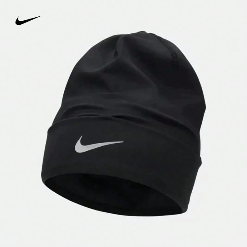 Nike Dri-FIT Peak Unisex Black Quick-Dry Knit Sports Casual Hat FJ6290-010 - 黑色 - 查看 1