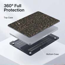 1pc Transparent Smoke Gray Hard PC Material Protective Case, Anti-Slip Silicone Feet, Hollow Heat Dissipation Holes, Full Coverage Shockproof Laptop Protective Shell, Compatible With 13 Neo/13.3 Air/13.3 Pro/13.6 Air/14.2 Pro/15 Air/16.2 Pro - View 4