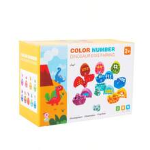 Enlightenment Digital Children's Color Dragon Egg Matching Game Color Recognition Shape Matching Puzzle Number Enlightenment Matching Focus Parent-Child Interactive Board Game Early Education Toy Educational Kindergarten Toy - Multicolor - View 8