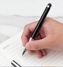 Qetupa [قلم 2 في 1 قلم إلكتروني وقلم حبر] قلم إلكتروني سعوي متوافق مع الهواتف الذكية/الأجهزة اللوحية، قلم PH محايد، قلم توقيع، قرطاسية، متعدد الوظائف، عالي الحساسية، خفيف الوزن وقابل للحمل، متوافق مع أنظمة iOS و Android، مناسب للعمل والدراسة (أسود) - مشاهدة 3