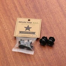 OUMINGYQ Guitar Strap Locks Electric Guitar Bass Non-Slip Buckle Silver Gold Ukulele Tail Pins 2pcs/Pack - Multicolor - View 7