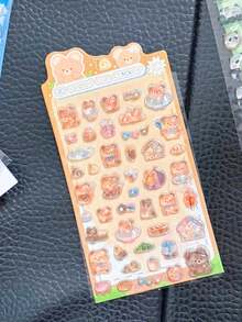 Embossed Animal Stickers, Suitable For Planner, Notebook, Phone Case, Scrapbook Decoration, Children And Teacher Inspirational Stickers - Multicolor - View 11