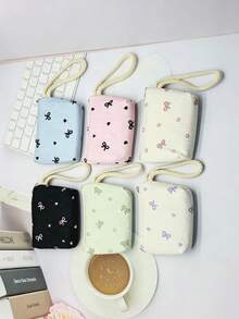 12pcs/6pcs/3pcs/1pc Fashionable Bowknot Pattern Wallet/Card Holder, Multi-Functional Jewelry Bag, Gift For Festivals And Parties, Valentine's Day Gift - Multicolor - View 2