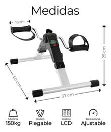 Mini Pedal Exercise Rehabilitation Spinning Bike - Black - View 2