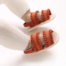Summer 0-1 Year Old Infant Girl Exquisite Cute Sweet Soft Bottom Comfortable Breathable Casual Sandals - Brown - View 7