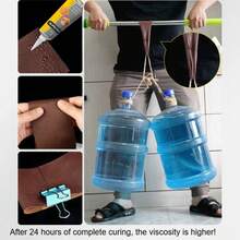 Lederreparaturkleber, starker Klebstoff für Lederschuhe, Sofas, Handschuhe, Gürtel, Taschen & Lederprodukte, Lederreparatur für Zuhause, langanhaltend flexible Verbindung, keine Risse, DIY-Lederhandwerk, Möbelrestaurierung, Geldbörse, Jacke, Stiefel, Tasche & tägliche Haushaltsreparatur - 2CJ-320 - Übersicht 6