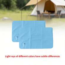 2pcs Inflatable Travel Pillows, Portable Ultra-Light Air Camping Pillow, With Neck And Lumbar Support, Washable Air Pillow, Suitable For Airplane, Car, Office Nap, Hiking, Backpacking, Multifunctional Travel Pillow, Suitable For Various Occasions - Multicolor - View 10