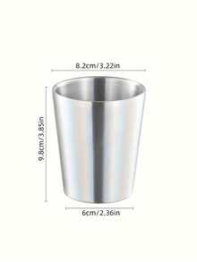 1個 304不鏽鋼個性化咖啡杯 300ml，客製化工業風雙層真空保溫隨行杯，可堆疊雙層冰咖啡杯，防漏飲水杯，適用冷熱水，伴娘伴郎禮物 - 彩色 - 查看 13