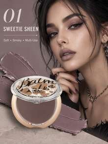 Pudaier 12-Shade 4-in-1 Multi-Use Makeup Balm, Tinted Lip Balm, Cream Blush, Eyeshadow & Contour Balm, Sangat Berpigmen, Dapat Dibangun, Mudah Dibaurkan, Tahan Air, Tahan Keringat, Tahan Lama untuk Riasan Gothic, Musim Gugur/Musim Dingin, Halloween & Pesta Natal - #01 - View 1