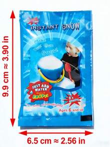 Polvo de nieve artificial en bolsa, añadir agua para expandir, copos de nieve falsos, polvo de nieve de simulación navideña, adecuado para decoración, estilo aleatorio - Multicolor 2 - Ver 2