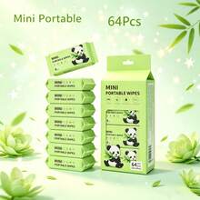 Mini Portable Non-Woven Wet Wipes, Suitable For Daily Item Cleaning (For Item Cleaning, Not For Body Part Cleaning) 8 Pieces Per Pack - A - View 4