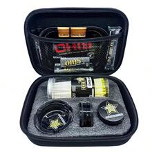 EVA材質抽菸配件套裝，包含捲菸紙、菸灰缸、研磨器、收納罐、菸斗、托盤、捲菸機等，適合居家與戶外使用，生日、節日、萬聖節、聖誕節的完美禮物選擇 - 彩色 - 查看 9