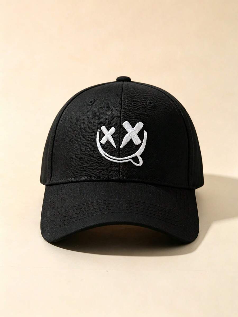 Gorra de béisbol lavada para niños, multicolor con bordado, casual de moda para exteriores, ajustable, con protección solar, para primavera/verano - Multicolor - Ver 1