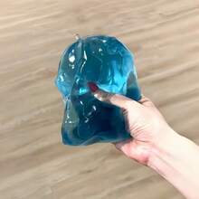1pc Popular Oversized Ice Cube TPR Squeeze Toy, Realistic Ice Crystal Texture Stress Relief Squeeze Toy, Cool Summer Desktop Decoration, Suitable For All Ages Multi-Holiday Surprise Gift Set - 彩色 - 查看 9