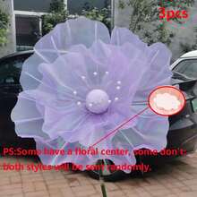 1 pieza Flor artificial de amapola de seda de 50 cm, gran flor artificial 3D, adecuada para cumpleaños, bodas, decoración de fondo de fiesta, hogar, sala de estar, decoración del hogar y decoración exterior - Multicolor - Ver 19
