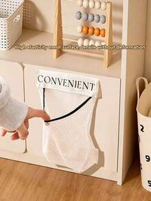 Wall-Mounted Plastic Bag Storage Rack, Large Capacity Mesh Storage Bag, Multi-Functional Kitchen Trash Bag/Shopping Bag Organizer, Reusable Hanging Dispenser, Suitable For Home And Bathroom - Black - View 7