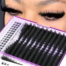 [Lowest Price In 30 Days]Fluffy Lash Clusters With Spikes 200D+260D+300D Cluster Eyelash Extensions Thick Eyelash Clusters Faux Mink Individual Lashes Full Volume Cluster Lashes 12-20MM Reusable Eyelashes By TNFVLONEINS - D9 - 查看 4