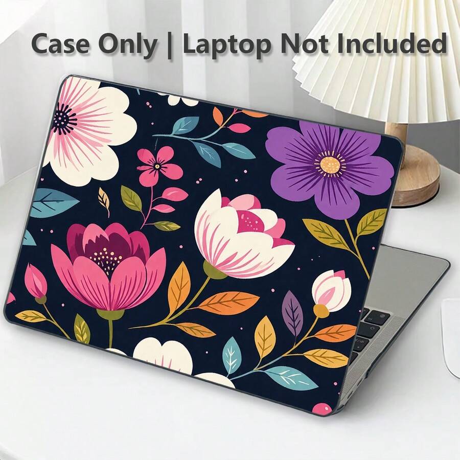 1件裝亮色花卉UV印花筆電保護套，簡約輕量保護殼，相容 MacBook Air Pro 13.3 13.6 14.2 15.3 16.2 吋，適用 13 吋 Neo 筆電保護殼 A3404 - 查看 1