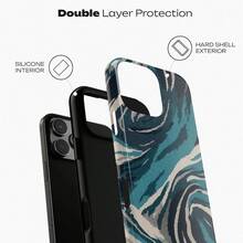 Colorful Dopamine Stripes, Grid Patterns, And Ripples 2-In-1 Glossy Thick Film Phone Case Suitable For Apple 11, 12, 13, 14, 15, 16, 17 Series And  S21, S22, S23, S24, S25 Series - Color - View 3