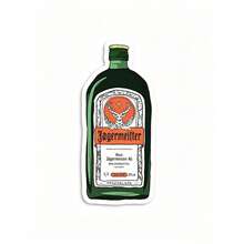 Car-5364：「Jägermeister 酒瓶乙烯基貼紙－適合筆記本電腦、水壺、日記本與飲品愛好者空間 | 適合 Jägermeister 粉絲、飲酒愛好者與派對參加者 | 送給朋友、派對參與者與飲品愛好者的理想禮物 | 大膽獨特的貼紙，營造飲品主題裝飾與派對氛圍」 - A - 查看 5