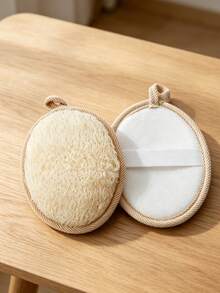 1pc/7pcs Loofah Bath Sponge Pad, Gentle Exfoliating Body Scrubber, Skin-Friendly Shower Loofah Pad For Dead Skin Removal, Rich Lather Bath Accessory With Hanging Loop For Daily Shower Cleansing - Multiple Styles - View 5