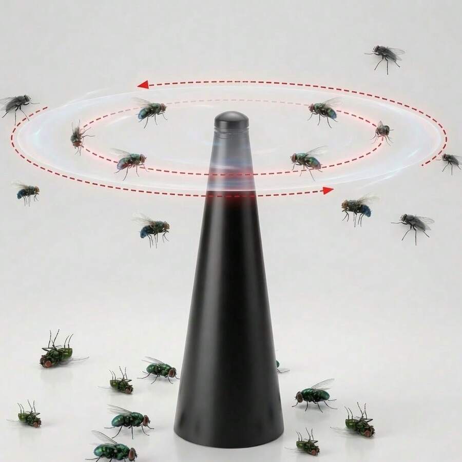 USB Rotating Fly Killer With Advanced Technology For Home Use: Safely And Effectively Controls Pests Without Damage - A - View 1