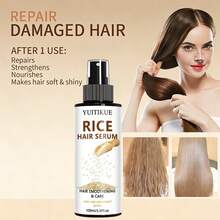 YUITIKUE Spray de Cabelo de Arroz 100ml, Contém Extrato de Arroz, Fornece Nutrição Profunda para Uso Diário, Hidrata Cada Fio de Cabelo. Textura Refrescante, Natureza Suave, Adequado para Todos os Tipos de Cabelo. Spray de Proteção Térmica - 100g - Visão 8