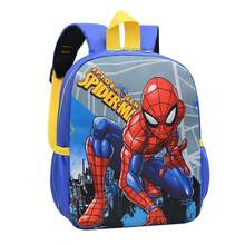 開學季 Disney Marvel Avengers 蜘蛛人女款時尚機能後背包，卡通輕量防水耐磨牛津布，高清全印蜘蛛人圖案，黃藍對比配色，護脊透氣減壓肩帶，雙拉鍊大容量主層，側邊網袋水壺袋，分層收納，熱門書包，動漫風生日禮物，百搭書包 - 肩膀包 - 查看 10