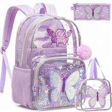 Kids Backpack Set With Crossbody Bag, Transparent Student School Bag, Suitable For Travel - Children's Backpack Kit - View 10