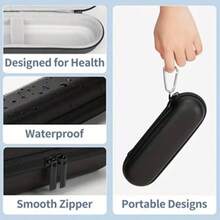 1pc Universal Portable Toothbrush Travel Case, EVA Electric Toothbrush Travel Case - Shockproof Waterproof Storage Box, Large Capacity, Can Store Toothbrush, Brush Head, Charger And Accessories, Suitable For Storing And Protecting Your Toothbrush During Travel And Business Trips - Multicolor - View 3