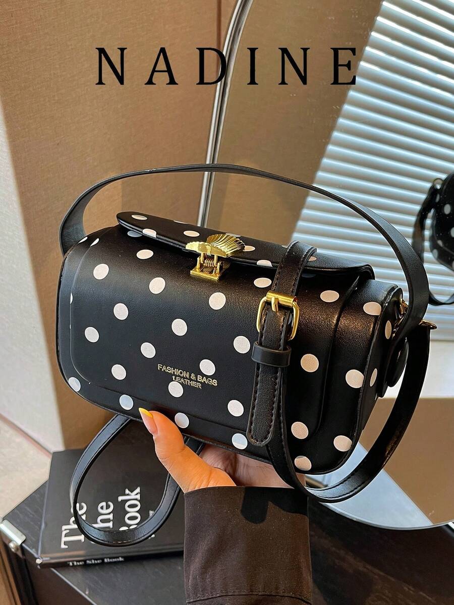 女款時尚單肩斜跨包，休閒百搭小方型手提包，適合外出、旅行、購物