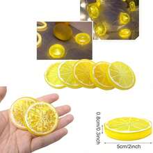 1/10/20pcs/Set Yellow Artificial Lemon Fake Fruit, Suitable For Halloween, Christmas, Horror Style, Indoor/Outdoor Halloween Decoration, Halloween Decor, Christmas Decor, Christmas Tree, Gothic Style Halloween Decoration - Yellow - View 5