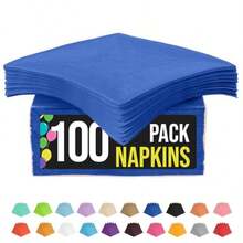 Dark Blue Napkins Disposable Everyday 100 Pcs 2 Ply Dark Blue Luncheon Napkins Paper Everyday Colored Napkin For Parties Lunch Napkin For Tables Party Supplies And Party Decorations - Exquisite - Dark Blue - View 7