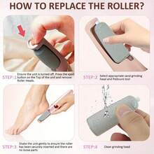 10 Electric Callus Remover Grinder Accessories, Suitable For Electric Pedicure Tools, Pedicure Tools Not Included - 5 Black + 5 Grey - View 4