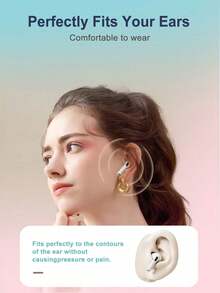 TWS Wireless Bluetooth Earbuds, Airbuds Sports Earphones, Touch Control, Clear Calls, High-Definition Sound Quality, With Charging Case, Long Battery Life, Soft Silicone Ear Tips - Ideal For Travel, Daily Wear, Outdoor Sports - Auto Pairing, Compatible With IOS And Android Systems - White - View 4