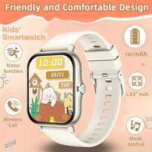 2026 Model 1.83 Inch Touch Screen Smart Watch For Kids And Teenagers, Compatible With Android Phones, Wireless Calling, Wireless Music, Message Notification, Customizable Watch Face, Pedometer, Activity Tracking, Easter Gift - Multicolor - View 18