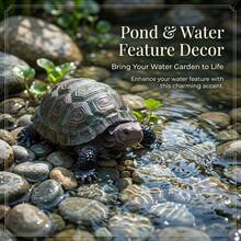 Esculturas de tortuga para jardín, estatuas de decoración del hogar, tortuga realista y linda, arte de jardín zen, patio, césped, jardín, figuras de exterior - A - Ver 5