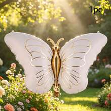 Dreamy Butterfly Theme Balloon Set, Includes Multi-Color Butterfly Shaped Foil Balloons, Suitable For Butterfly Theme Birthday Party, Dreamy Forest Theme Party And Other Event Decorations - View 8