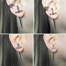 1 Pair Unisex Gothic Sword Earrings, Holiday Party Dance Costume Jewelry, Halloween - Multicolor - View 10