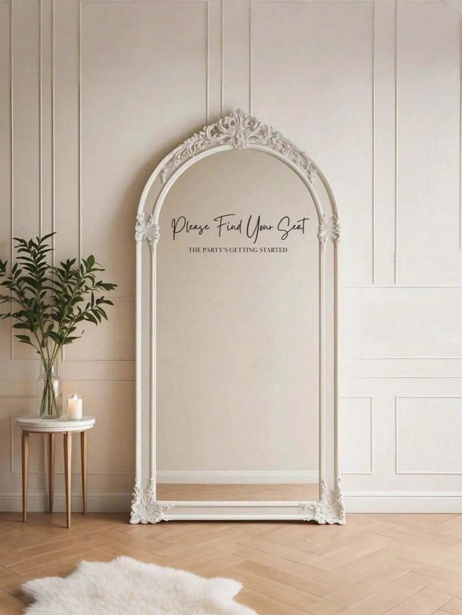 Custom Mirror Sticker Wedding Seating Chart Sticker - Wedding Decor DIY Wedding Sticker - Seating Chart Mirror Sticker Welcome To Wedding Mirror Sticker
