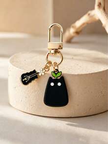 1pc/Multi-Piece Unisex Alloy Oil-Drip Cat Pendant Music Accessory Keychain Cute Bag Charm - Multicolor - View 9