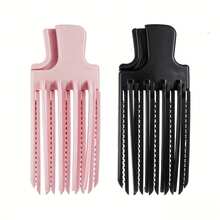 3pcs/2pcs Set Latest Salon Hair Clip Comb Set, New Design, Strong Grip, High-End Volumizing Styling Comb, Portable Natural Hair Texture Enhancing Comb, No-Crease Hair Clip, Includes Ponytail Pad And Comb - One Size Fits All - View 2