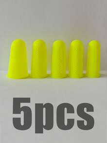 5/3 peças Dedais de Silicone, Dedais, Dedais para Cola Termofusível, Pontas de Dedo de Silicone, Dedais para Cola Termofusível, Almofadas para Pontas de Dedo para Contagem, Organização, Escrita, Classificação, Trabalho com Cola Termofusível e Jogos Desportivos (Cor Aleatória) - Multicolorido - Ver 18