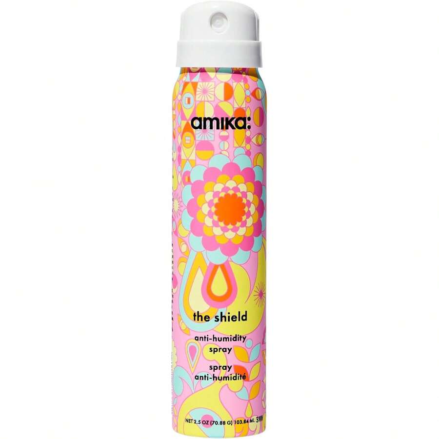 Amika Shield Anti-Humidity Spray | Lightweight, Invisible Heat Protection Spray, Contains UV Filters, For Smooth, Frizz Free Hair 2.5 Count (Pack Of 1) - None - View 1