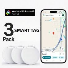 RSH 3pcs Smart Tags Compatible With Android, Smart Wireless GPS Tracker, Location Tracker For Cats, Dogs, Wallets, Elderly And Valuable Items, Wireless Air Tracker, Compatible With Android Find Hub - Multicolor - View 13