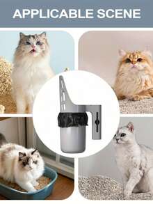 Detachable All-In-One Litter Scoop, Large Capacity Home Poop Shovel, Cat And Small Dog Special Cleaning Tool, Integrated Cat Litter Scoop, Plastic Cat Litter Scoop, Trash Can Cat Litter Scoop, Household Cat Litter Scoop With Garbage Bags. - Multicolor - View 7